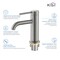 Kibi Circular Single Handle Bathroom Vanity Sink Faucet with Pop Up Drain C-KBF1008BN-KPW100BN - alternate 7